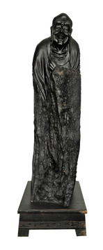 阴沉木雕像 十八罗汉 长眉罗汉