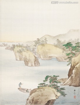日本山水風(fēng)景畫 畫廊品質(zhì)