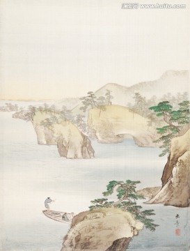 日本山水风景画 画廊品质