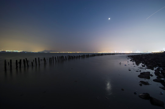 海滨夜景