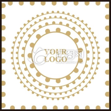 金色花紋含苞