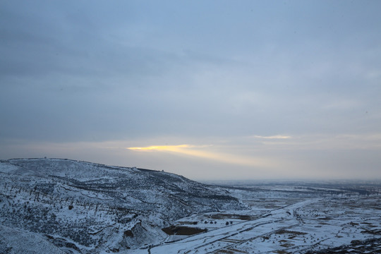 塞外雪景 （1）