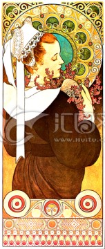 復(fù)古手繪插畫