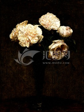 古典花卉靜物油畫(huà)