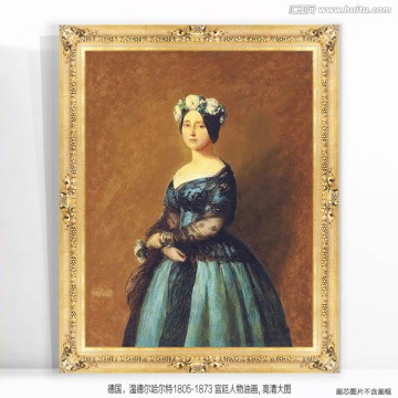 歐式古典宮廷人物油畫