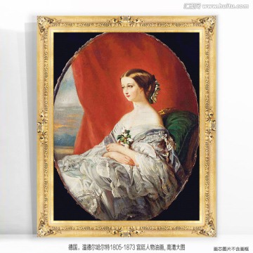 歐式古典宮廷人物油畫