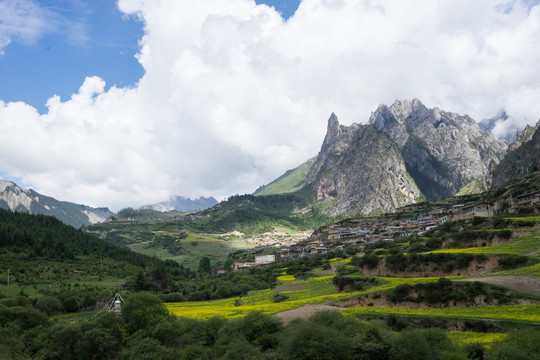 扎尕那景区 扎尕那村