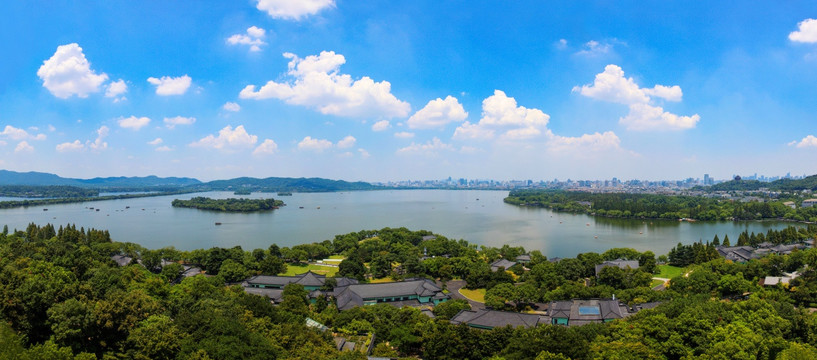 杭州西湖全景（高清接片）