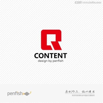 字母QR組合logo