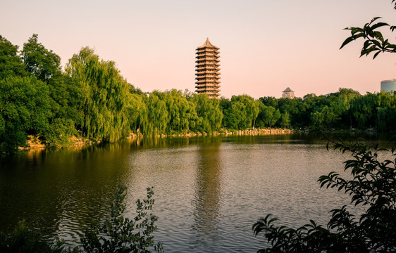 北京大学未名湖风光