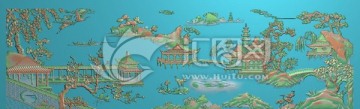 山水風(fēng)景背板