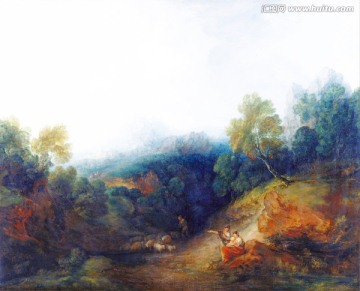 歐美風(fēng)景油畫 庚斯博羅作品