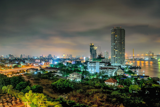 曼谷 湄南河夜景