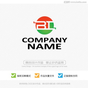 BI字母 标志 LOGO设计