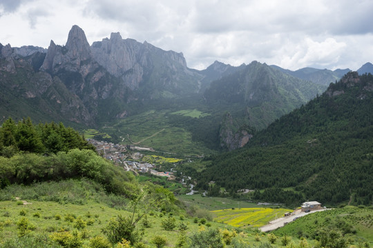 扎尕那景区 扎尕那村