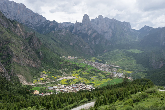 扎尕那景区 扎尕那村