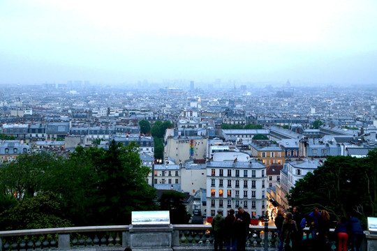 俯瞰巴黎 巴黎暮色 巴黎全景
