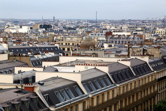 远眺巴黎 百年老城 国际大都市