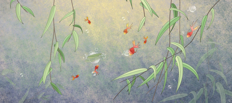 詠柳 原創(chuàng)唯美插圖