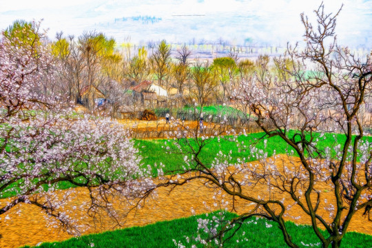 田園風(fēng)景畫