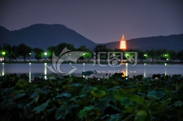 杭州西湖夜景