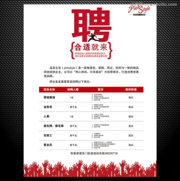 招聘海報
