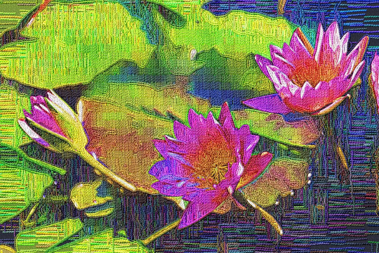 花卉油画