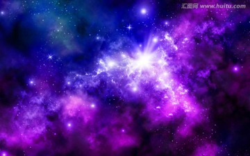 紫色星空