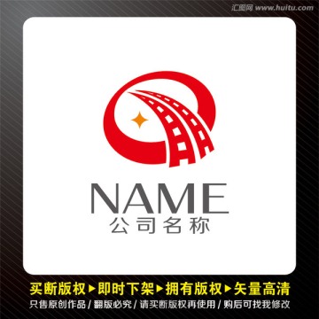 字母QH影視logo出售