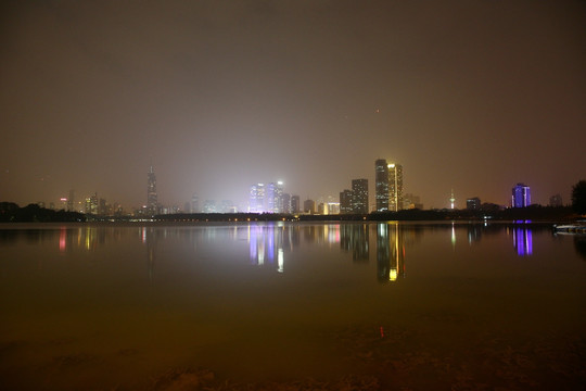 南京玄武湖夜景