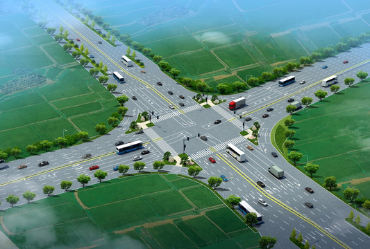 道路效果圖