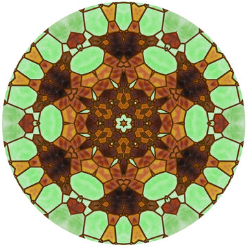 圓形玻璃拼花 透明圖層