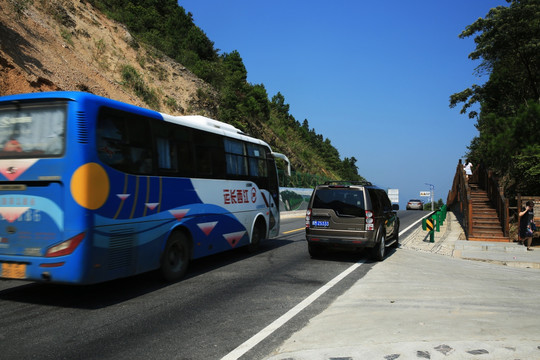 景区 旅游公路 山路 风光