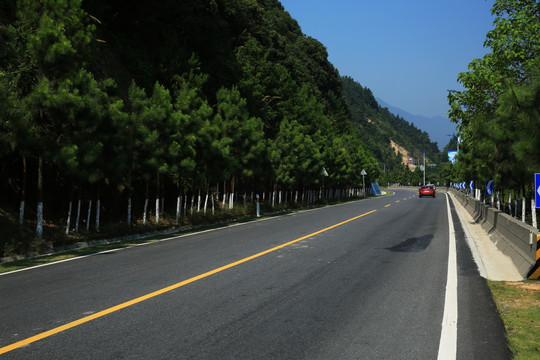 景区 公路 山路 风光 风景