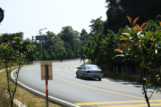 景区 旅游公路 山路 风光