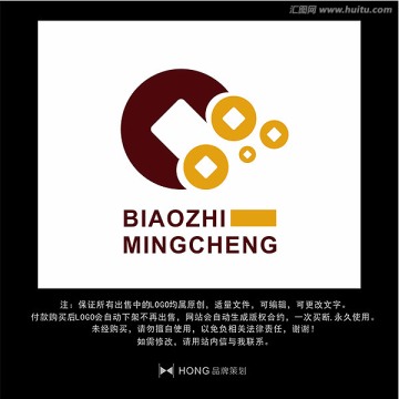 銅錢(qián) 金融 LOGO 標(biāo)志