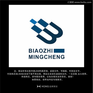 B 字母 LOGO 标志