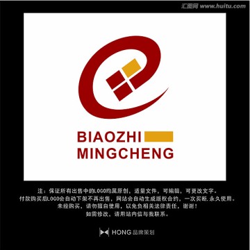 E 字母 LOGO 標志