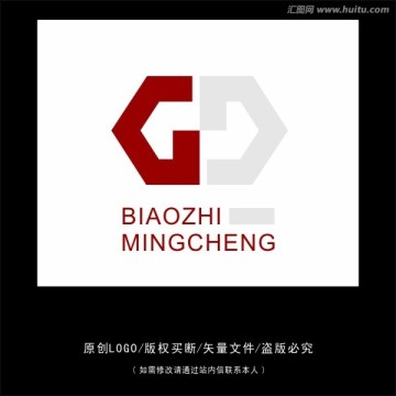 D 字母 LOGO 標志