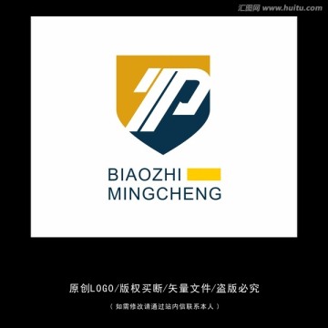 P 字母 LOGO 标志