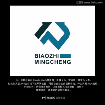 P 字母 LOGO 標志