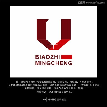 V 字母 LOGO 標(biāo)志