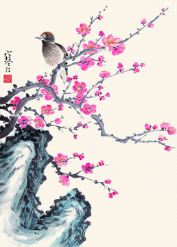 中式花鳥(niǎo)國(guó)畫(huà)