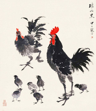 中式花鳥國畫