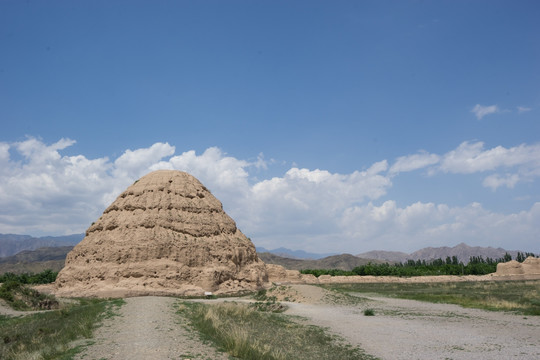 西夏王陵 三号陵 陵塔 封土