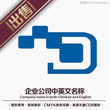 D電子科技logo標志