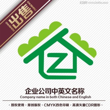 Z房子社区logo标志