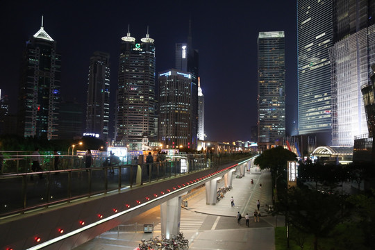 陆家嘴建筑夜景