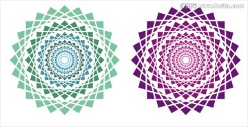 矢量花紋