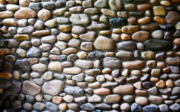 石墙 鹅卵石